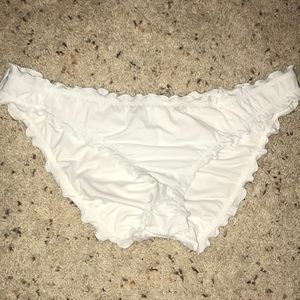 Victoria’s Secret white ruffle bikini bottoms